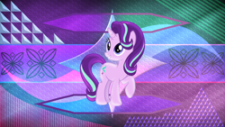 Size: 3840x2160 | Tagged: safe, artist:andoanimalia, artist:laszlvfx, edit, starlight glimmer, pony, solo, wallpaper, wallpaper edit