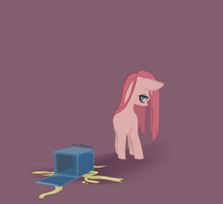 Size: 1280x1170 | Tagged: safe, artist:mirululu, pinkie pie, earth pony, pony, box, pinkamena diane pie, present, solo