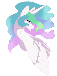 Size: 1200x1600 | Tagged: safe, artist:whitelupine, princess celestia, alicorn, pony, female, mare, simple background, solo, transparent background