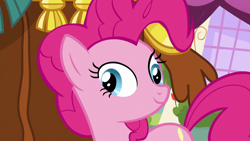 Size: 1280x720 | Tagged: safe, screencap, pinkie pie, earth pony, pony, party pooped, derp