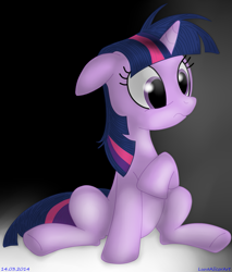 Size: 825x969 | Tagged: safe, artist:lunaalicorart, derpibooru import, twilight sparkle, pony, unicorn, female, mare, sitting, solo