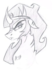 Size: 867x1204 | Tagged: safe, artist:rossmaniteanzu, derpibooru import, king sombra, pony, sketch, solo, traditional art