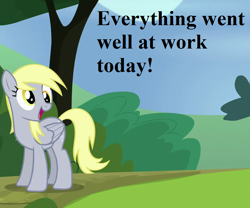 Size: 864x720 | Tagged: safe, edit, edited screencap, screencap, derpy hooves, rock solid friendship, cropped, cute, derpabetes, talking, tree