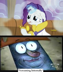 Size: 625x711 | Tagged: safe, edit, edited screencap, screencap, rarity, pony, unicorn, applejack's "day" off, k'nuckles, prunity, pruny, the marvelous misadventures of flapjack