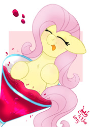 Size: 870x1200 | Tagged: safe, artist:joakaha, fluttershy, pegasus, pony, :p, solo, tongue out