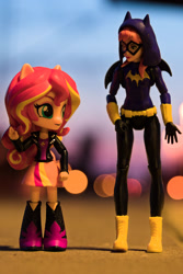 Size: 1024x1536 | Tagged: safe, artist:artofmagicpoland, sunset shimmer, equestria girls, batgirl, dc comics, dc superhero girls, doll, equestria girls minis, eqventures of the minis, toy