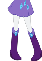 Size: 1500x2177 | Tagged: safe, artist:teentitansfan201, edit, rarity, equestria girls, boots, clothes, cropped, high heel boots, legs, pictures of legs, simple background, skirt, solo, transparent background, vector, vector edit