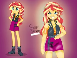 Size: 2048x1536 | Tagged: safe, artist:artmlpk, sunset shimmer, better together, equestria girls, cute, female, shimmerbetes