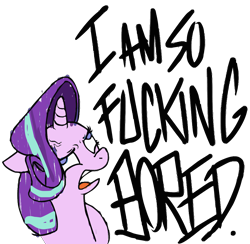 Size: 4000x3908 | Tagged: artist needed, safe, artist:buttercupsaiyan, derpibooru exclusive, edit, starlight glimmer, pony, bust, female, i am so fucking bored, mare, simple background, solo, transparent background, vulgar