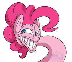 Size: 1024x887 | Tagged: safe, artist:neoncel, pinkie pie, earth pony, pony, faic, simple background, solo, transparent background, trollface