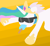 Size: 311x286 | Tagged: safe, artist:threetwotwo32232, princess celestia, alicorn, pony, food, ice cream, sea salt ice cream, solo