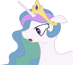 Size: 5001x4486 | Tagged: safe, artist:thejbw, princess celestia, alicorn, pony, absurd resolution, female, mare, simple background, solo, transparent background, vector