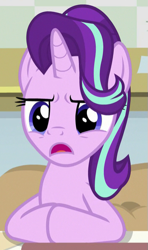 Size: 349x588 | Tagged: safe, screencap, starlight glimmer, pony, unicorn, a horse shoe-in, cropped, female, mare, solo