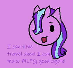 Size: 346x321 | Tagged: safe, artist:buttercupsaiyan, starlight glimmer, pony, 1000 hours in ms paint, mlpg, solo, time travel