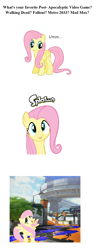 Size: 908x2332 | Tagged: safe, fluttershy, pegasus, pony, spoiler:other, cute, ink, splatoon, text