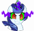 Size: 4000x3653 | Tagged: safe, artist:orin331, derpibooru import, king sombra, majesty, pony, unicorn, g1, absurd resolution, corrupted, dancerverse, dark magic, evil, female, g1 to g4, generation leap, magic, mare, possessed, simple background, solo, sombra eyes, transparent background, twirled her magic horn, xk-class end-of-the-world scenario