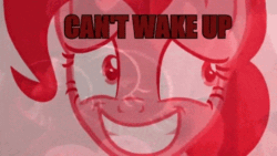 Size: 480x270 | Tagged: safe, pinkie pie, earth pony, pony, party pooped, animated, bring me to life, context is for the weak, evanescence, reaction image, song reference