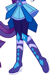 Size: 1515x2218 | Tagged: safe, artist:mixiepie, artist:teentitansfan201, edit, rarity, equestria girls, legend of everfree, boots, cropped, crystal guardian, high heel boots, legs, pictures of legs, ponytail, raised leg, simple background, solo, sparkles, super ponied up, transparent background, vector, vector edit