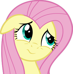 Size: 6000x6105 | Tagged: safe, artist:slb94, fluttershy, pegasus, pony, make new friends but keep discord, absurd resolution, sad, simple background, transparent background, unsure, vector