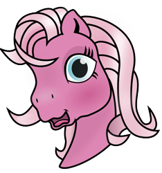 Size: 753x806 | Tagged: safe, pinkie pie, earth pony, pony, g3, female, mare, pink coat, pink mane, simple background, solo