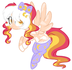 Size: 800x775 | Tagged: safe, artist:sugarplanets, oc, oc:jupiter moon, pegasus, pony, clothes, female, mare, simple background, socks, solo, thigh highs, transparent background