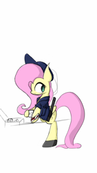 Size: 720x1280 | Tagged: safe, artist:ntheping, fluttershy, pegasus, pony, bandage, baton, blood, clothes, coffee, donut, police, solo, uniform