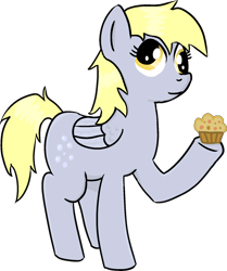 Size: 1503x1798 | Tagged: safe, artist:poniidesu, derpy hooves, drawthread, food, muffin, simple background, solo, transparent background