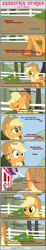 Size: 1004x5499 | Tagged: safe, artist:estories, applejack, earth pony, pony, comic:seeds of darkness, barn, comic