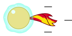 Size: 354x180 | Tagged: safe, artist:mega-poneo, sunset shimmer, pony, unicorn, ball, crossover, female, levitation, magic, mare, motion lines, rolling, self-levitation, shimmerball, simple background, sonic the hedgehog (series), spin dash, telekinesis, transparent background