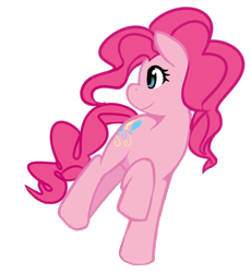 Size: 1434x1558 | Tagged: safe, artist:peachy-pudding, pinkie pie, earth pony, pony, simple background, solo, transparent background