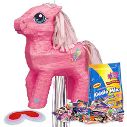 Size: 1000x1000 | Tagged: safe, pinkie pie, earth pony, pony, g3, female, mare, merchandise, pink coat, pink mane, piñata