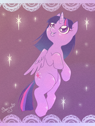 Size: 1200x1600 | Tagged: safe, artist:nyako-shoyu, derpibooru import, twilight sparkle, twilight sparkle (alicorn), alicorn, pony, female, mare, solo