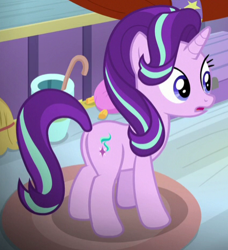 Size: 426x468 | Tagged: safe, screencap, starlight glimmer, pony, unicorn, a horse shoe-in, butt, cropped, plot, solo