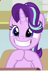 Size: 257x382 | Tagged: safe, screencap, starlight glimmer, pony, unicorn, a horse shoe-in, cropped, cute, glimmerbetes, solo