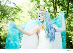 Size: 1021x737 | Tagged: safe, artist:lulu-nyan-cosplay, princess celestia, human, clothes, cosplay, costume, irl, irl human, photo, solo