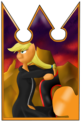 Size: 2000x3000 | Tagged: safe, artist:shadowtsuki12, applejack, earth pony, pony, female, kingdom hearts, lexaeus, mare