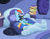 Size: 841x654 | Tagged: safe, derpibooru import, screencap, rainbow dash, pegasus, pony, read it and weep, bed, bedroom, book, cropped, female, lying on bed, mare, rainbow dash's bedroom, reading, solo