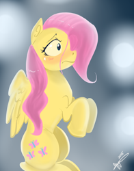 Size: 1100x1400 | Tagged: safe, artist:mrscurlystyles, fluttershy, pegasus, pony, blushing, female, mare, solo