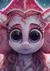 Size: 850x1200 | Tagged: safe, artist:assasinmonkey, derpibooru import, oc, oc only, oc:nautila, anthro, bust, creepy, female, i can see forever, nautilus, nautilus pony, solo, tentacles, uncanny valley