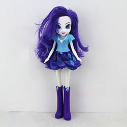 Size: 300x300 | Tagged: safe, rarity, equestria girls, boots, clothes, doll, jewelry, looking at you, necklace, pony ears, skirt, solo, toy