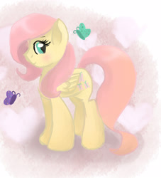 Size: 3000x3300 | Tagged: safe, artist:tuxisthename, fluttershy, pegasus, pony, female, mare, pastel, solo