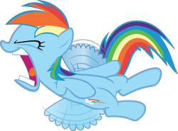 Size: 5241x3882 | Tagged: safe, artist:frownfactory, derpibooru import, rainbow dash, pegasus, pony, flight to the finish, .svg available, eyes closed, faic, female, mare, open mouth, simple background, solo, svg, transparent background, vector, wings, yelling