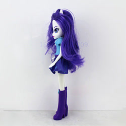 Size: 520x520 | Tagged: safe, rarity, equestria girls, boots, clothes, doll, high heel boots, jewelry, necklace, pony ears, skirt, solo, toy