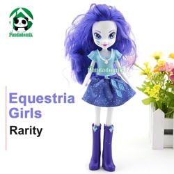 Size: 700x700 | Tagged: safe, rarity, equestria girls, boots, clothes, doll, flower, high heel boots, jewelry, looking at you, necklace, skirt, solo, toy
