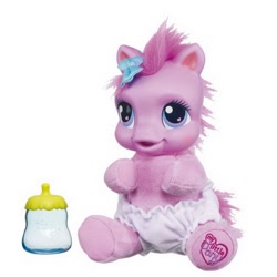 Size: 600x600 | Tagged: safe, pinkie pie, g3.5, baby, hasbro, irl, official, photo, plushie, so soft, solo, toy