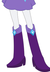 Size: 5137x7483 | Tagged: safe, artist:teentitansfan201, edit, rarity, equestria girls, absurd resolution, boots, clothes, cropped, high heel boots, legs, pictures of legs, simple background, skirt, solo, transparent background, vector, vector edit