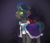 Size: 2300x1967 | Tagged: safe, artist:mylittlegodzilla, derpibooru import, king sombra, umbrum, unicorn, alternate universe, dark magic, former good king sombra, glowing eyes, good king sombra, magic, red eyes, scared, shadow, solo, sombra eyes