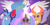 Size: 2000x1003 | Tagged: safe, artist:animanatole, dragon lord ember, princess celestia, princess ember, spike, thorax, alicorn, changedling, changeling, dragon, pony, to where and back again, bloodstone scepter, canterlot, flat colors, king thorax, lineless, wallpaper