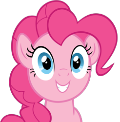 Size: 5798x5882 | Tagged: safe, artist:slb94, pinkie pie, earth pony, pony, do princesses dream of magic sheep, absurd resolution, hypnotized, simple background, transparent background, vector, wide eyes