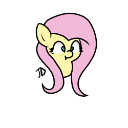 Size: 1000x1000 | Tagged: safe, artist:jessakitten, fluttershy, pegasus, pony, :t, bust, cross-eyed, cute, portrait, simple background, smiling, solo, transparent background, wide eyes